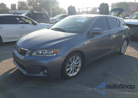 2012 Lexus Ct 200H Premium z USA, uszkodzony, nr VIN JTHKD5BHXC2079164